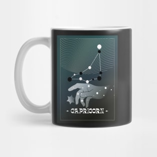 Capricorn Zodiac Art Mug